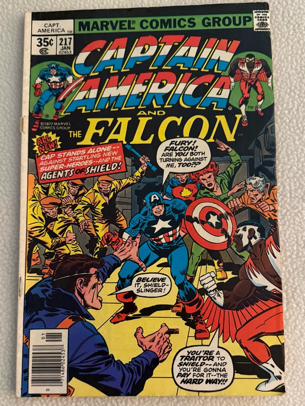 Captain America #217 1st Appearance Of Quasar 1978 Bronze Age Marvel Comics Man